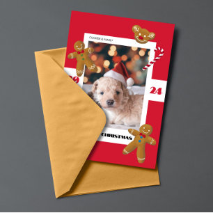 Cartes Pour Fêtes Annuelles Sweet Noël photo personnalisée mignon animal de co