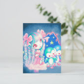 Cartes Pour Fêtes Annuelles Sweet Penguin Noël (Debout devant)