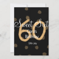 Sweet Soixante ajouter nom date anniversaire Polka