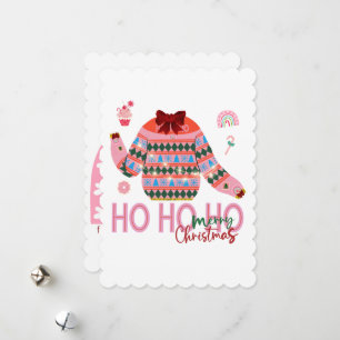 Cartes Pour Fêtes Annuelles Sweet Traitements Filles Vilain Sweater de Noël
