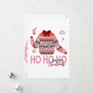 Cartes Pour Fêtes Annuelles Sweet Traitements Filles Vilain Sweater de Noël