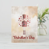 Cartes Pour Fêtes Annuelles Sweet Valentines Day Nutcracker Romantic Card (Debout devant)