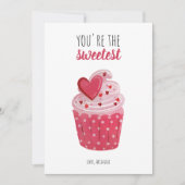 Cartes Pour Fêtes Annuelles Sweetest Valentine (Devant)