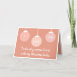 Cartes Pour Fêtes Annuelles Sweetheart de Merry Christmas<br><div class="desc">Love de Christmas</div>