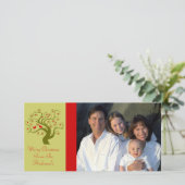 Cartes Pour Fêtes Annuelles Swirl Tree mignon Oiseaux Flocon de neige Joyeux N