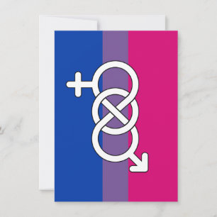Cartes Pour Fêtes Annuelles Symbole de fierté bisexuel