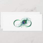 Cartes Pour Fêtes Annuelles Symbole de l'Infinity (Devant / Derrière)