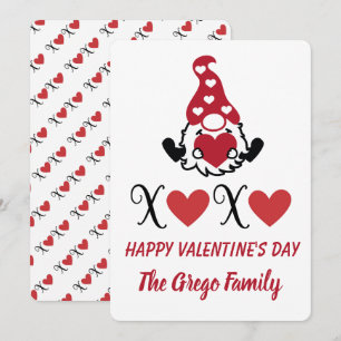 Cartes Pour Fêtes Annuelles Symbole Saint Valentin Gnome avec des câlins et de