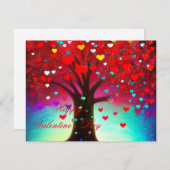 Cartes Pour Fêtes Annuelles Symbole valentin (Devant / Derrière)