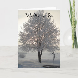 Cartes Pour Fêtes Annuelles Sympathy Frosty série d'arbres1