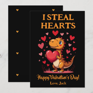 Cartes Pour Fêtes Annuelles T-Rex Dinosaure Mignon Saint-Valentin Je Vole des
