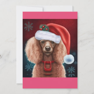 Cartes Pour Fêtes Annuelles T-shirt cadeau de caniche de Noël