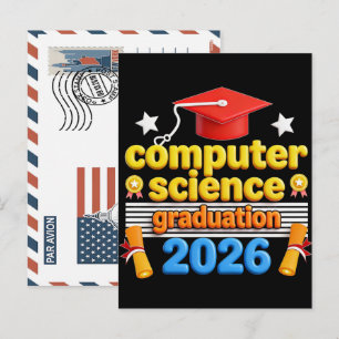 Cartes Pour Fêtes Annuelles T-Shirt de fin d'études en Informatique