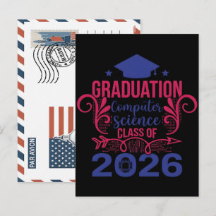 Cartes Pour Fêtes Annuelles T-Shirt de fin d'études en informatique – Code com