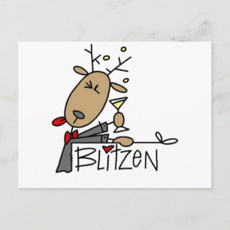 Cartes Pour Fêtes Annuelles T-shirts et cadeaux Blitzen Reindeer