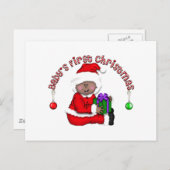 Cartes Pour Fêtes Annuelles T-shirts et cadeaux père Noël Elf Baby (Devant / Derrière)