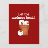 Cartes Pour Fêtes Annuelles T-shirts et cadeaux Snowman Holiday Madness (Devant)