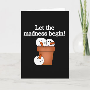 Cartes Pour Fêtes Annuelles T-shirts et cadeaux Snowman Holiday Madness