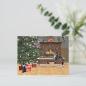 Cartes Pour Fêtes Annuelles Tabby cat Christmas (Debout devant)
