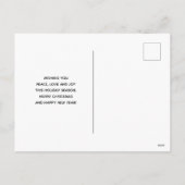 Cartes Pour Fêtes Annuelles Table de Noël rustique avec Pine & Snow (Dos)