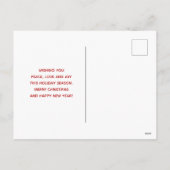 Cartes Pour Fêtes Annuelles Table de Noël rustique avec Pine & Snow Holiday (Dos)