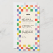 Cartes Pour Fêtes Annuelles Tableau de contrôle couleur brillant 2 Photo Skinn (Dos)