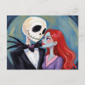 Cartes Pour Fêtes Annuelles Tableau Jack & Sally Halloween (Devant)