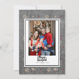 Cartes Pour Fêtes Annuelles Tableau noir Cadre botanique Joyeux Noël