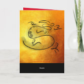 Cartes Pour Fêtes Annuelles Tableau original Dragon Nouvel An vietnamien 2024 (Dos)