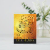 Cartes Pour Fêtes Annuelles Tableau original Dragon Nouvel An vietnamien 2024 (Debout devant)