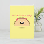 Cartes Pour Fêtes Annuelles Taco à propos de l'amour bébé Saint-Valentin (Debout devant)