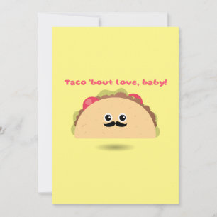 Cartes Pour Fêtes Annuelles Taco Bout Love Baby Valentine's Day
