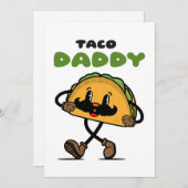 Cartes Pour Fêtes Annuelles Taco Daddy Fête des Pères (Devant / Derrière)