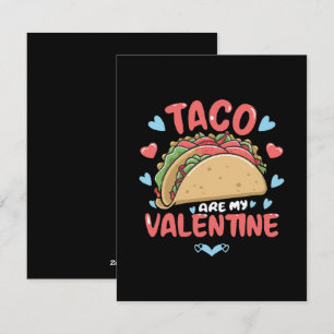 Cartes Pour Fêtes Annuelles Taco-Saint-Valentin