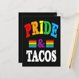 Cartes Pour Fêtes Annuelles Tacos de la fierté Lgbt Lgbtq Gay