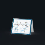 Cartes Pour Fêtes Annuelles Taekwondo snowman<br><div class="desc">Taekwonsnow !</div>