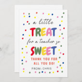 Cartes Pour Fêtes Annuelles Tag, Appréciation de l'enseignant (Devant / Derrière)