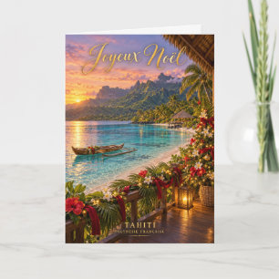 Cartes Pour Fêtes Annuelles Tahiti Polynésie Française Joyeux Noël