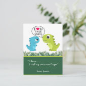 Cartes Pour Fêtes Annuelles T'AIME TANT QUE ÇA | Drôle T-Rex Saint Valentin (Debout devant)