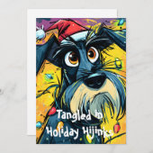 Cartes Pour Fêtes Annuelles Tangled in Holiday Hijinks (Devant / Derrière)