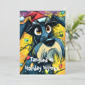 Cartes Pour Fêtes Annuelles Tangled in Holiday Hijinks (Debout devant)