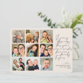 Cartes Pour Fêtes Annuelles Tant de bénédictions année en revue Tan Photo Coll (Debout devant)