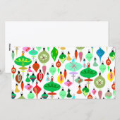 Cartes Pour Fêtes Annuelles Tant d'ornements (Devant / Derrière)