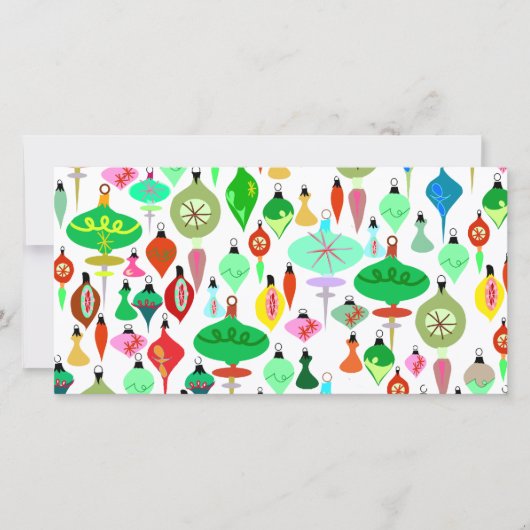 Cartes Pour Fêtes Annuelles Tant d'ornements (Devant)