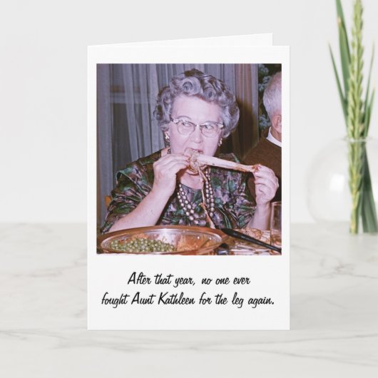 Cartes Pour Fêtes Annuelles Tante Kathleen (Devant)