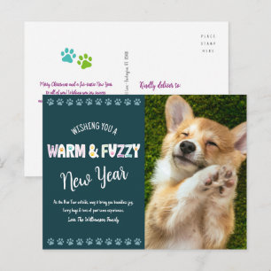 Cartes Pour Fêtes Annuelles Tape typographique de photo de Nouvel An pour anim