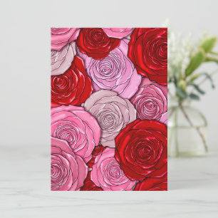 Cartes Pour Fêtes Annuelles Tapis de Roses