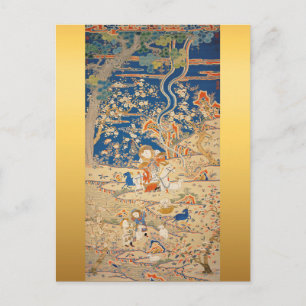 Cartes Pour Fêtes Annuelles Tapisserie de chèvres Chinois Nouvel An Anniversai