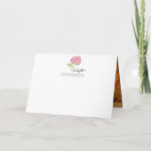 Cartes Pour Fêtes Annuelles *'T'arici Rose, Merci (Dos)