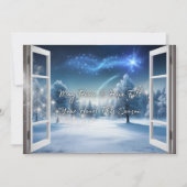 Cartes Pour Fêtes Annuelles Tarjeta de Esperanza y Paz con Escena Invernal (Devant)
